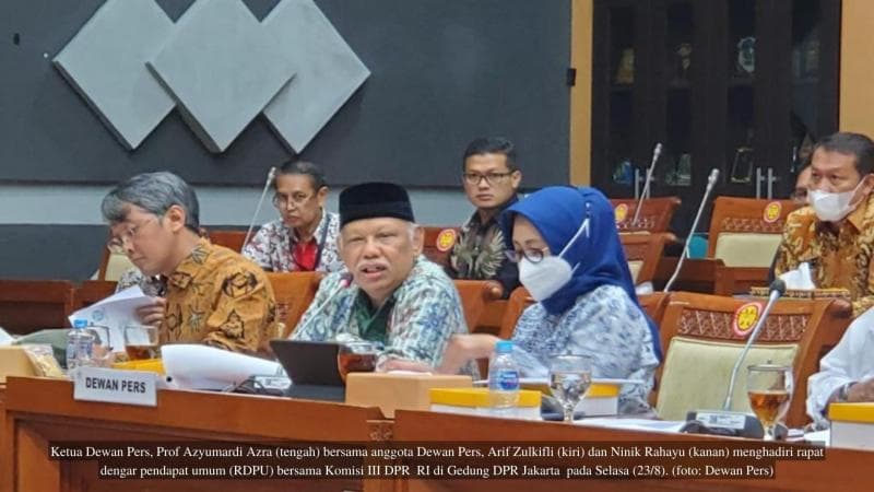 Reformulasi RKUHP Dewan Pers Disambut Baik di Ruang Rapat DPR
