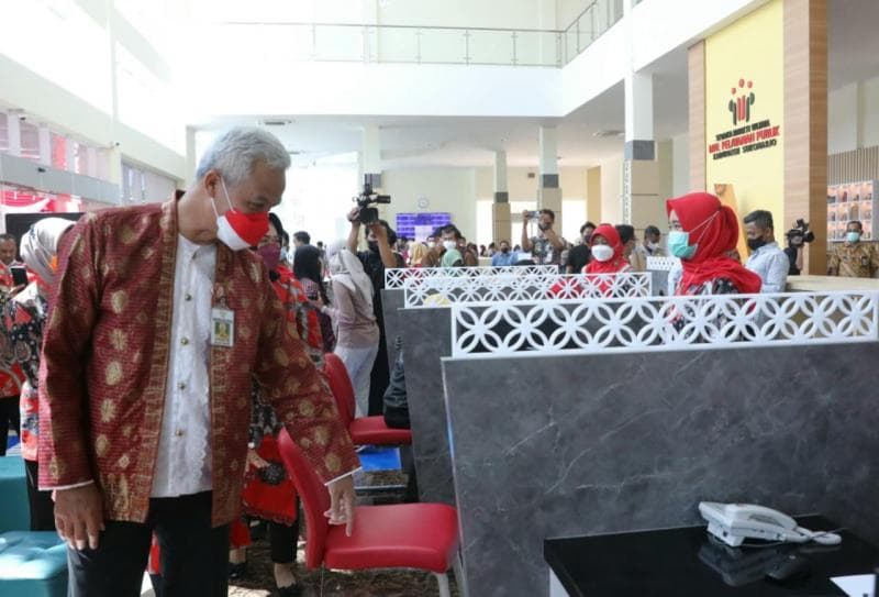 Gubernur Jateng Ganjar Pranowo berharap MPP berjalan transparan dan bisa melayani masyarakat dengan baik dan memuaskan. (Pemprov Jateng)
