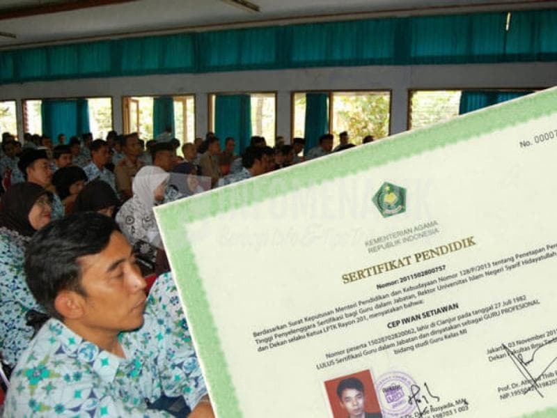 Sertifikasi guru bakal diputihkan. (via Siedoo)