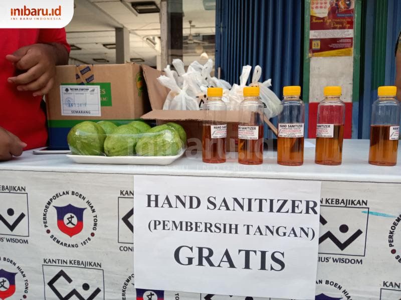 Hand sanitizer. (Inibaru.id/ Zulfa Anisah)