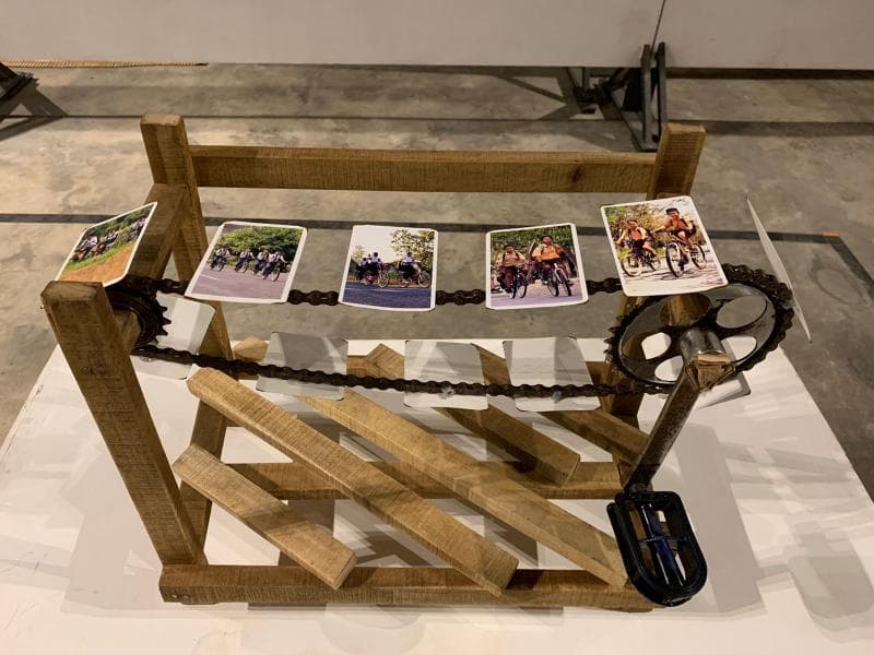 Karya instalasi Septiyanto yang berjudul 'Rindu Masa Itu'. (Septiyanto)