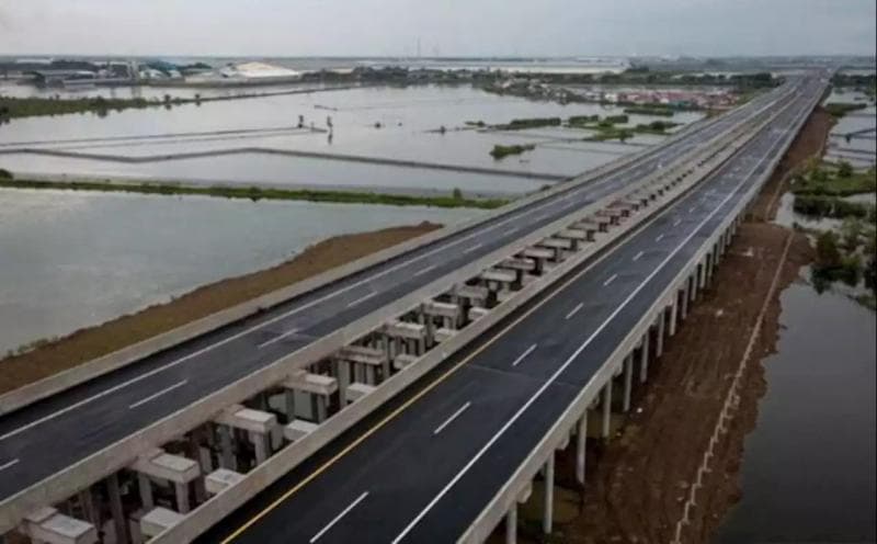 Jalan tol Semarang-Demak diharap bisa mengurai kemacetan dan memangkas waktu tempuh. (Jatengprov)