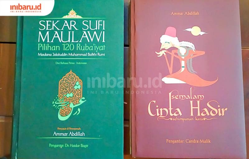 Dua buku karya Gus Ammar. (Inibaru/ Rizki Arganingsih)