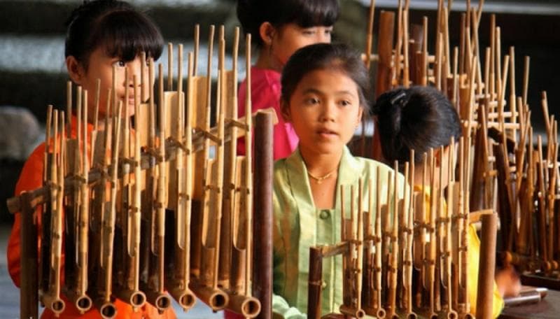 Angklung menjadi salah satu benda warisan dunia. (Bisnisjakarta)