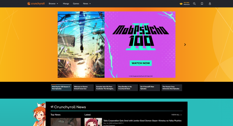 Situs Crunchyroll (Crunchyroll)
