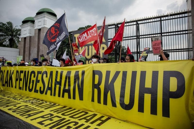 Rancangan Kitab Undang-Undang Hukum Pidana (RKUHP) rencananya bakal disahkan hari ini. (Katadata/Muhammad Zaenudin)