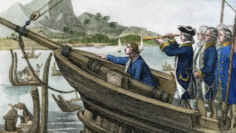 Bangsa Eropa saat mencapai tempat baru. (DW/Picture Alliance/akg images)