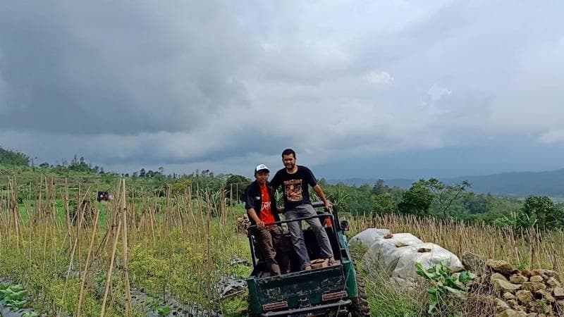 Pengguna jasa tour Jeep bisa menikmati pemandangan alam perkebunan dan bunga. (Jeepbandungan.wordpress.com)