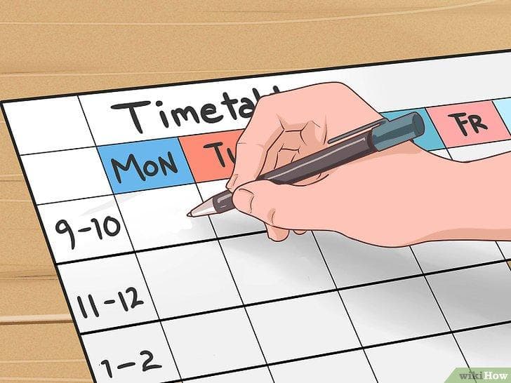 Ilustrasi membuat jadwal. (WikiHow)
