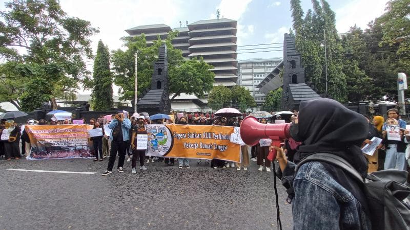Suasana peringatan Internasional Women's Day (IWD) 2023 di Kota Semarang. (Inibaru.id/ Fitroh Nurikhsan)