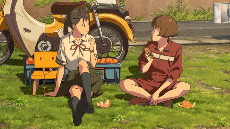 Suzume bertema road movie dan kaya akan pemandangan indah. (Crunchyroll/CoMix Wave Films/Toho)