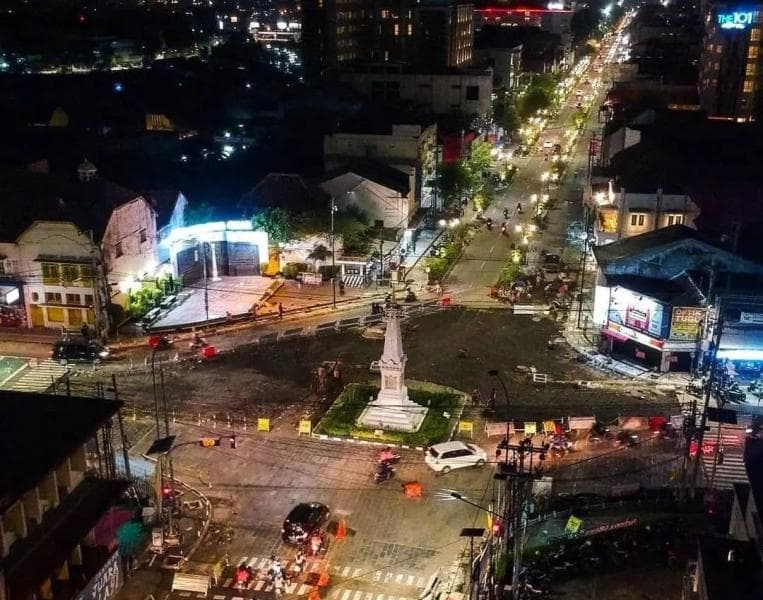Sumbu Filosofis Yogyakarta membentang lurus dari utara hingga selatan. (Instagram/Jogja Istimewa)
