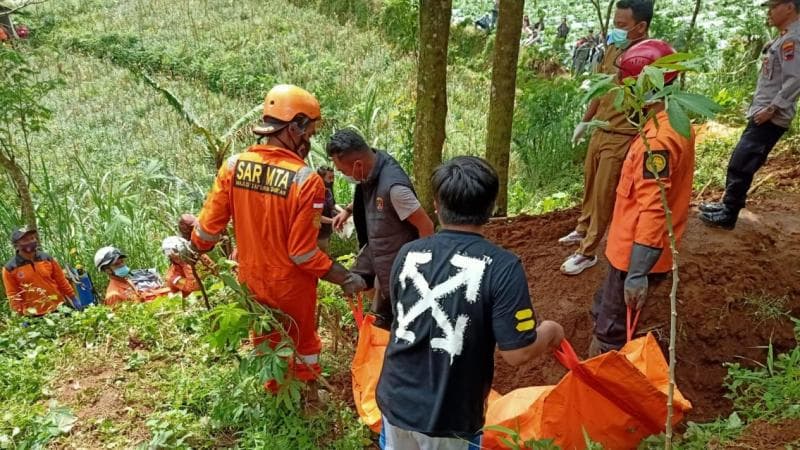 Tempat ditemukannya mayat korban pembunuhan berantai di Banjarnegara. (Tvonenews/Ronaldo Bramantyo)