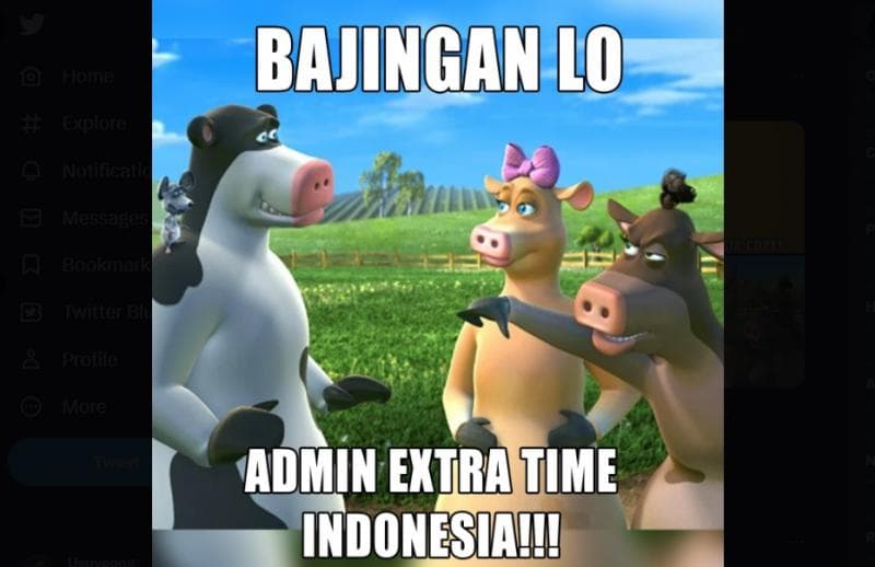 'Bajingan' salah satu umpatan asli Indonesia yang punya makna lain. (Twitter/ID Extra Time)