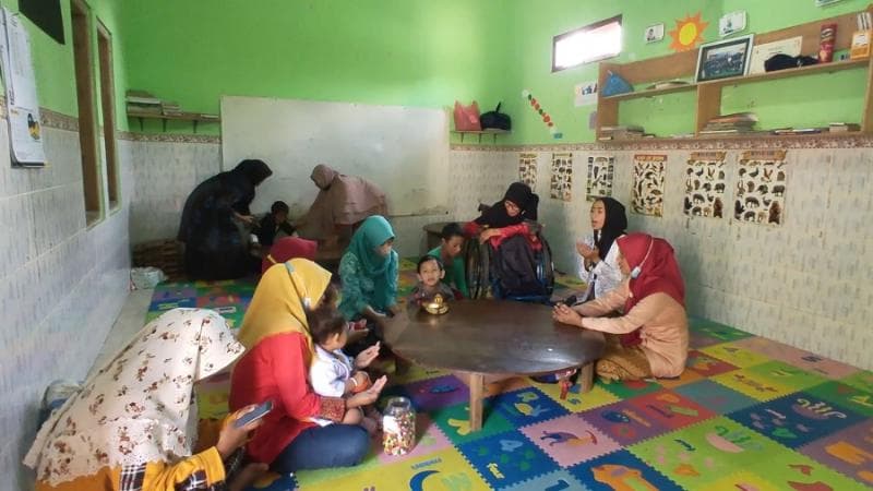 PAUD Inklusi Tersenyum menerima anak berkebutuhan khusus (ABK). (Kasihinfo)