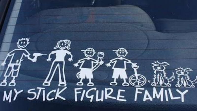 Ilustrasi: Stiker Happy Family. (Katadata)