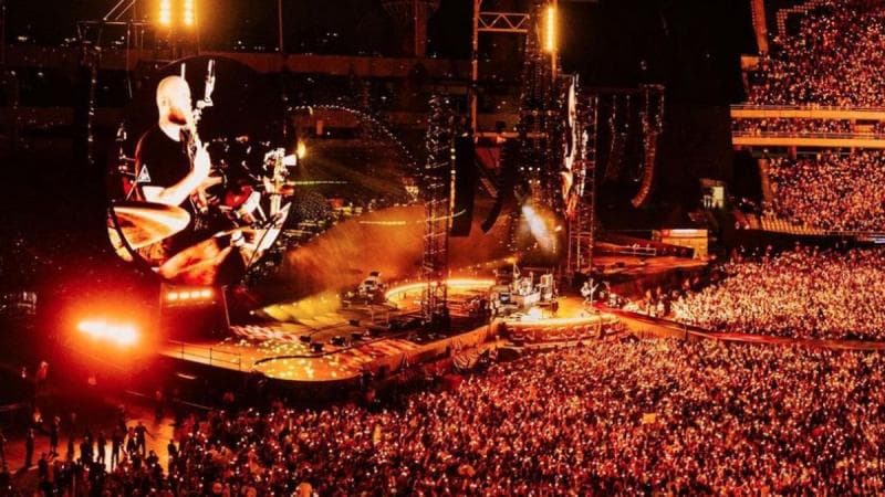 Konser Coldplay dikenal meriah dan dipenuhi banyak penggemar. (IG/Coldplay)