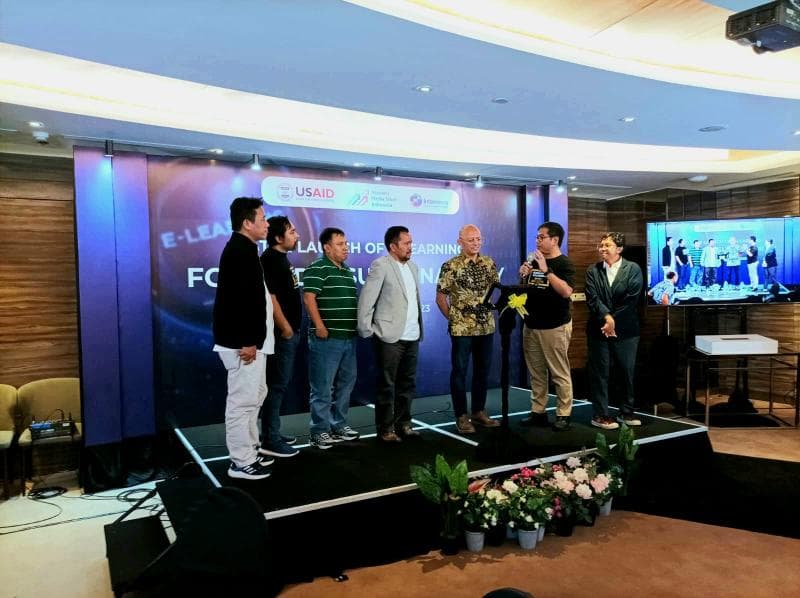 Ada delapan topik pembelajaran yang masuk dalam e-learning ini. (Dokumentasi AMSI)