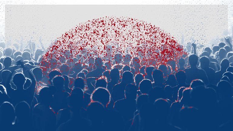 Herd immunity mengorbankan kelompok tertentu yang imunnya rendah. (Sky)<br>