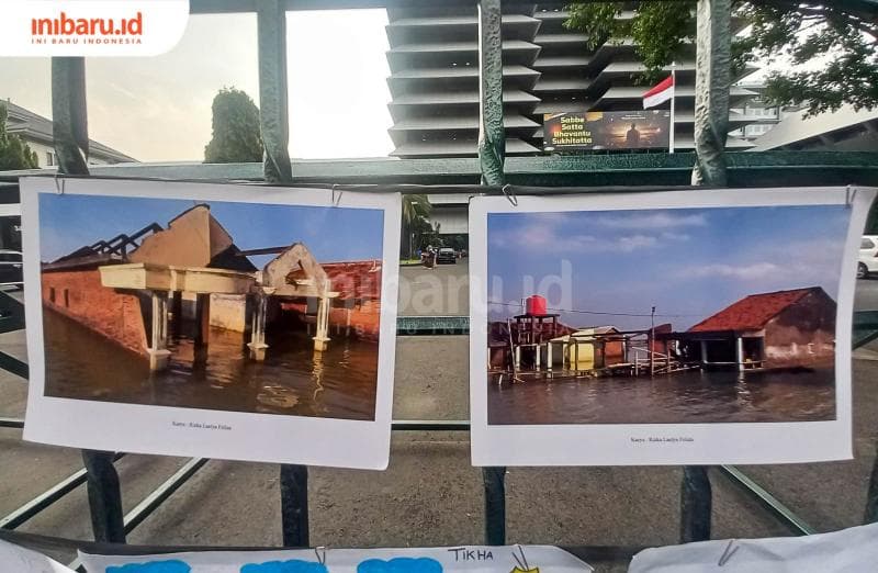 Karya foto yang memperlihatkan kondisi di Desa Timbulsloko, Demak. (Inibaru.id/ Fitroh Nurikhsan)
