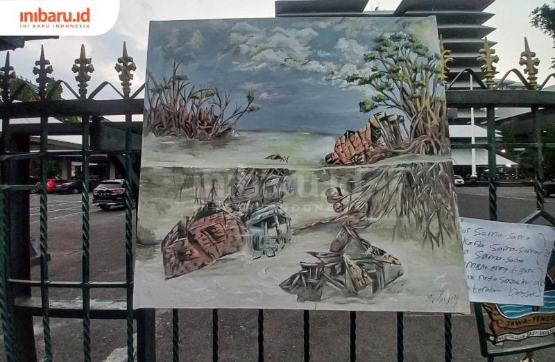 Lukisan karya Febi Nur Anggraini. (Inibaru.id/ Fitroh Nurikhsan)