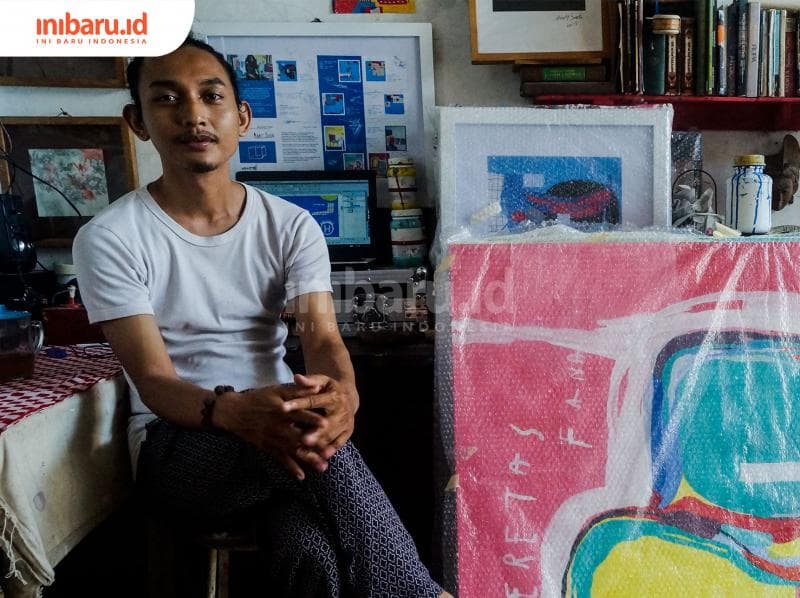 Andy sueb berhasil menjejakkan kaki di Semarang yang terkenal sebagai "kuburan seni". (Inibaru.id/ Audrian F)<br>