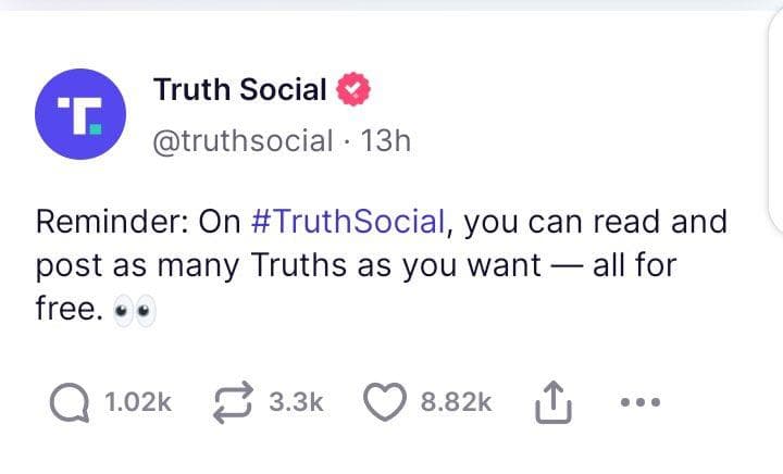 Bentuk Truth Social sangat mirip dengan Twitter. (Twitter/TheMahleek)