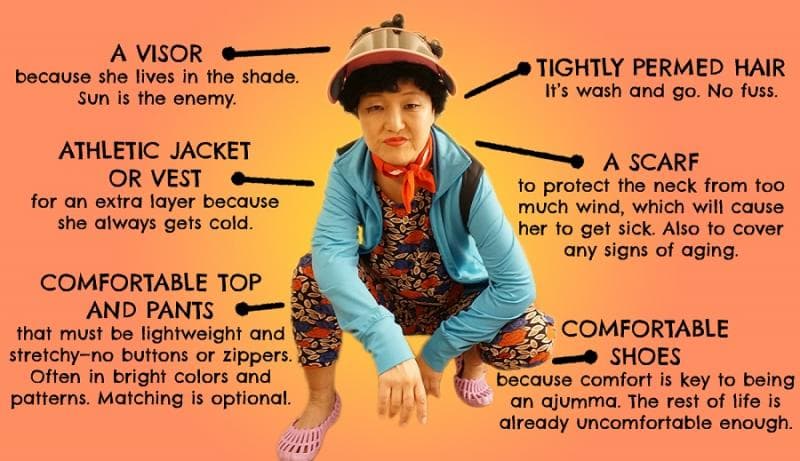 Ciri khas style para ajumma di Korea. (Joysauce.com)