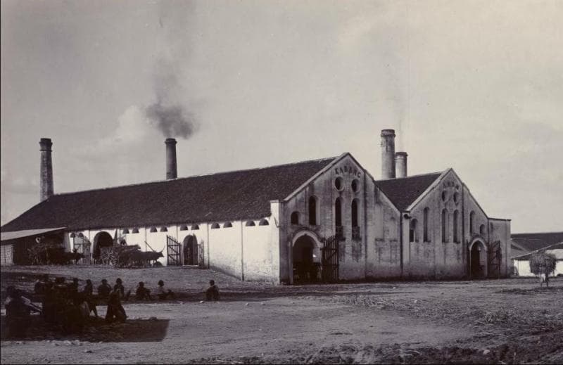 Pabrik Gula Karanganom, Klaten pada zaman penjajahan. (Twitter/fat4lity_)