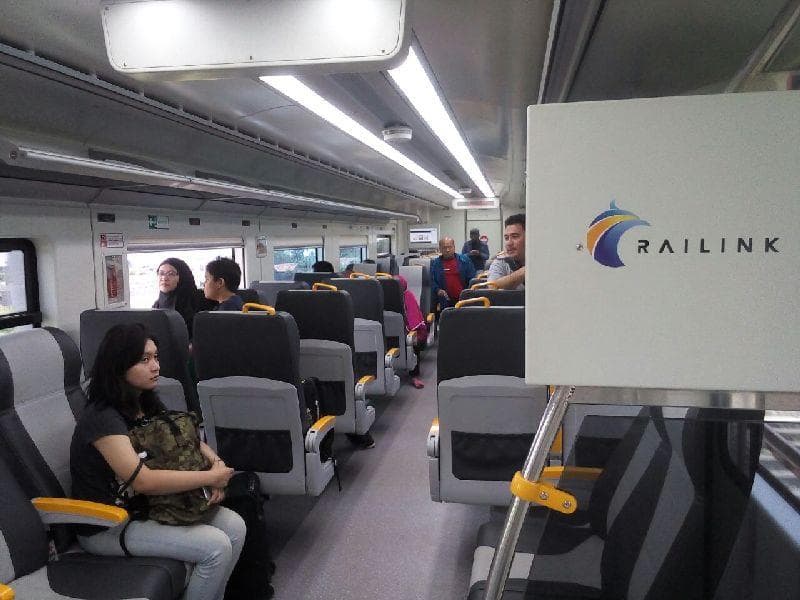 KA Bandara Soetta PT Railink. (Okezone/Feby)