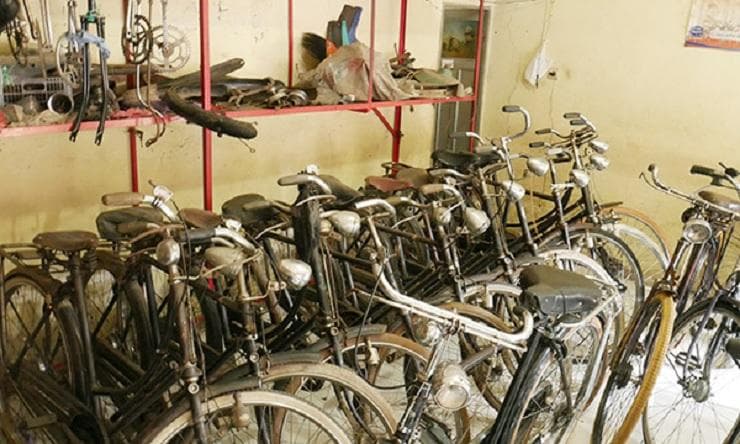 Koleksi sepeda onthel klasik di Toko Setia Kawan Putra. (Betanews/Rabu Sipan)