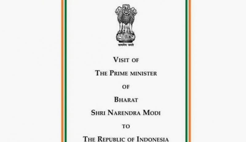 Undangan dari pemerintah India yang menyebut negaranya dengan Bharat. (Twitter/Sambitswaraj)