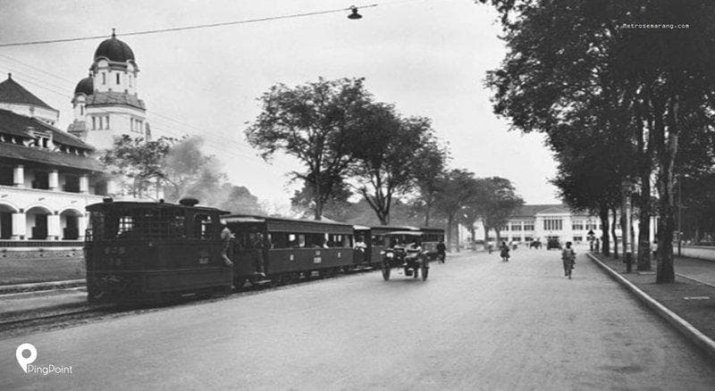 Jalur trem di Kota Semarang. (Pingpoint)