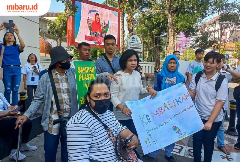 Kalangan difabel Kota Semarang turut menyuarakan kegelisahan terhadap perubahan iklim. (Inibaru.id/ Fitroh Nurikhsan)