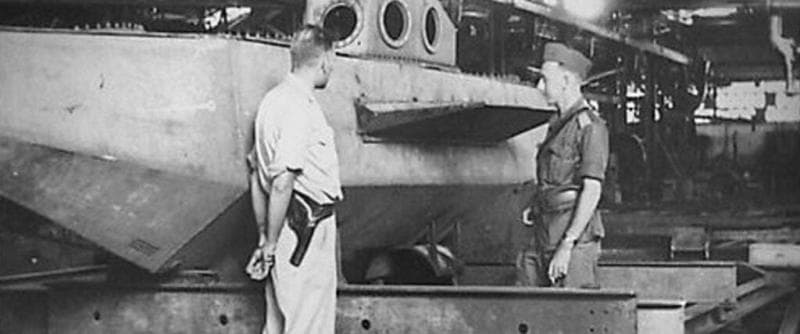 Kapal selam yang dicoba di Rawa Kalibayem. (Historia/Arsip Nasional Belanda)