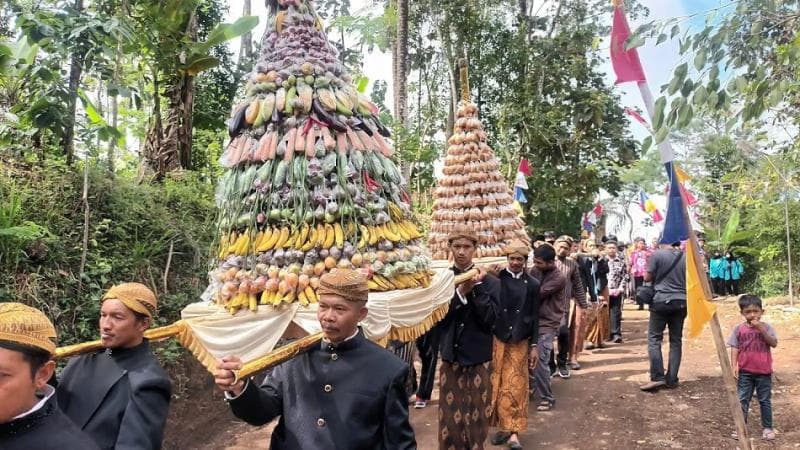Ritual minta hujan kenduri udan dawet. (Joglosemarnews/Waskita)