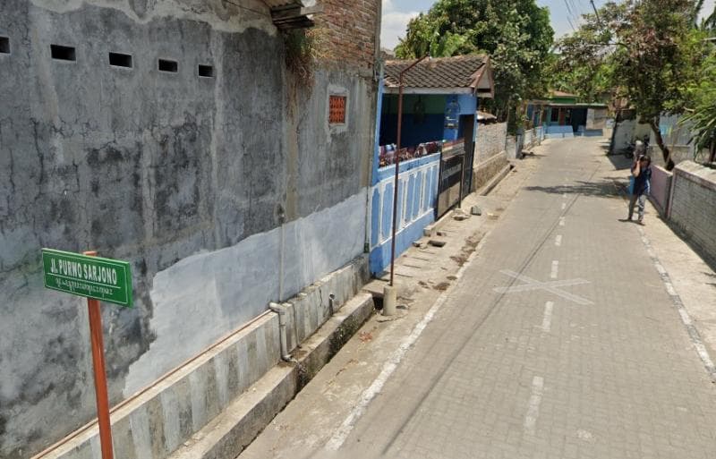 Selain mantan kades, pejuang kemerdekaan juga dijadikan nama jalan di Desa Sidowayah. (Googlestreetview)