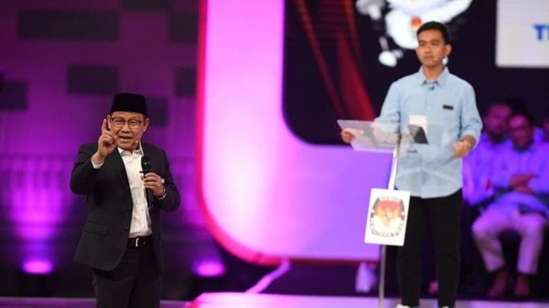 Pertanyaan tentang SGIE dilontarkan Gibran Rakabuming ke Muhaimin Iskandar dalam debat cawapres. (Nusantaratv)