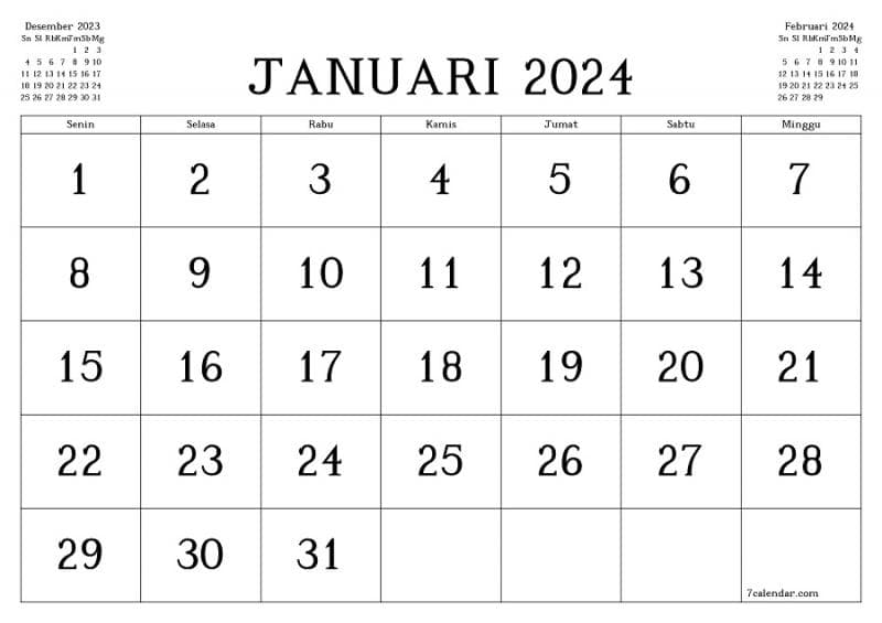 Januari terasa sangat lama karena adanya fenomena hipotesis jam dopamin. (7Calendar)