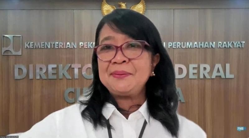 Direktur Jenderal Cipta Karya Kementerian PUPR Diana Kusumastuti menyampaikan Indonesia bersama negara anggota WWC bakal mencari solusi permasalahan air bersih. (dok. Diskominfo)&nbsp;