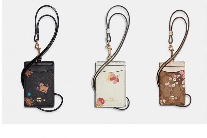 Lanyard mewah terbuat dari kulit asli dan memiliki desain yang elegan. (Coachoutlet)