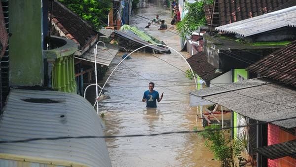 Banjir di Grobogan membuat 12 kecamatan terdampak. (Antara foto)