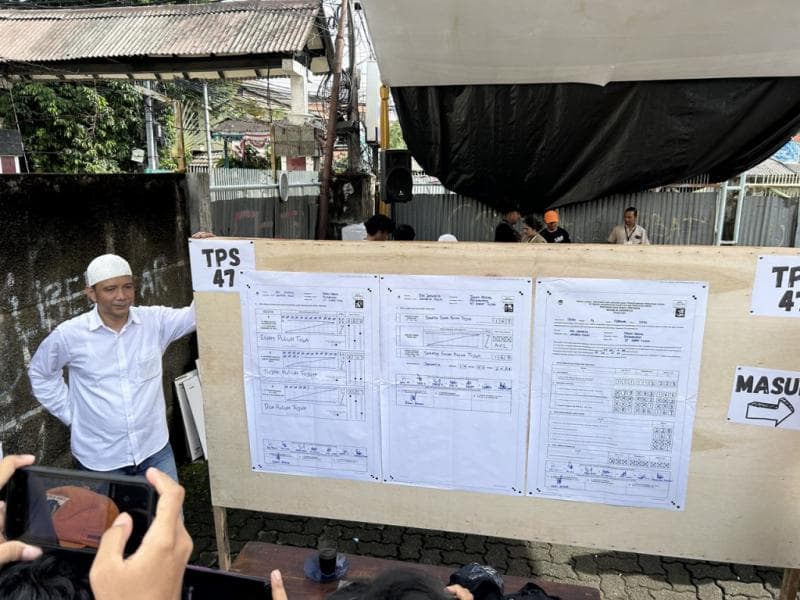 Proses penghitungan suara Pemilu 2024 dimulai sejak hari ini, Rabu (14/2/2024). (Medcom/Christopher Louis)