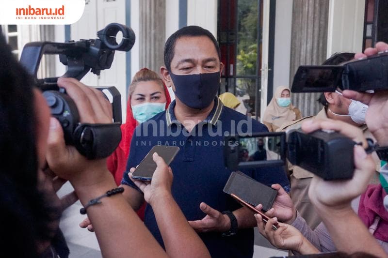 Hendi mengatakan Lumbung Kelurahan untuk mengatasi krisis ekonomi masyarakat. (Inibaru.id/ Audrian F)<br>