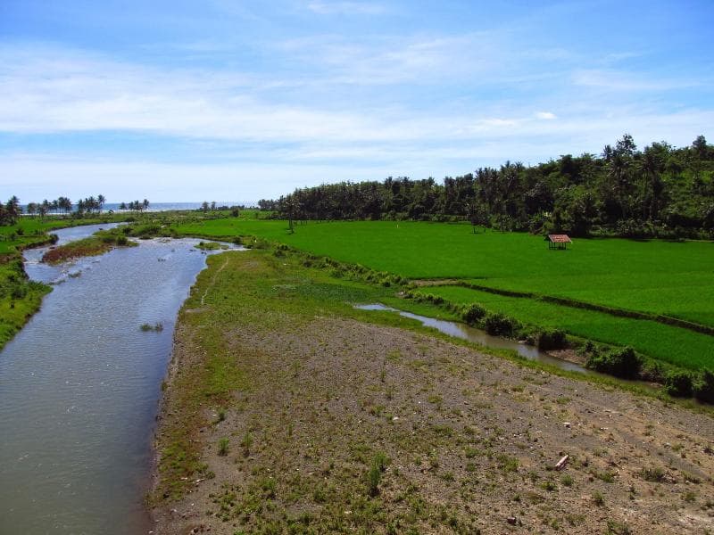 Lokasi yang diyakini jadi tempat syuting iklan RCTI Oke versi sawah. (wisatafamily.blogspot)