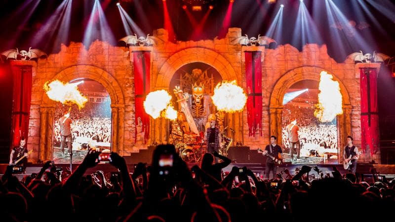 Avenged Sevenfold akan kembali menggelar konser di Jakarta pada Mei mendatang. (The Rock Revival/Matt Bishop)