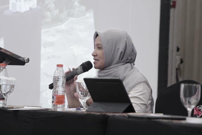 Anggota KPU Jateng Akmaliyah menyatakan 'Sirekap' sebagai salah satu wujud keterbukaan informasi. (Dokumentasi AMSI Jateng)