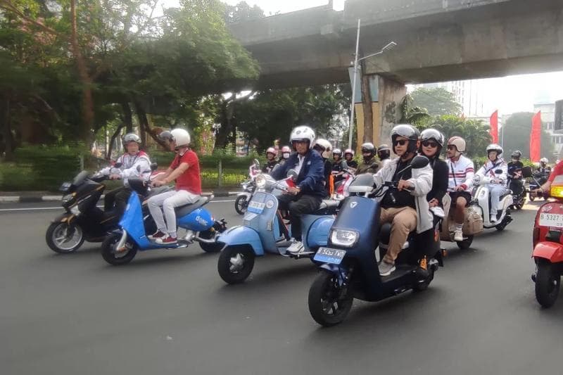 Untuk sementara, belum ada program mudik motor gratis untuk motor listrik. (Istimewa)