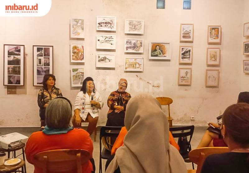 Kemeriahan acara talkshow 'Nh Dini di Mata Sahabat'. (Inibaru.id/ Fitroh Nurikhsan)