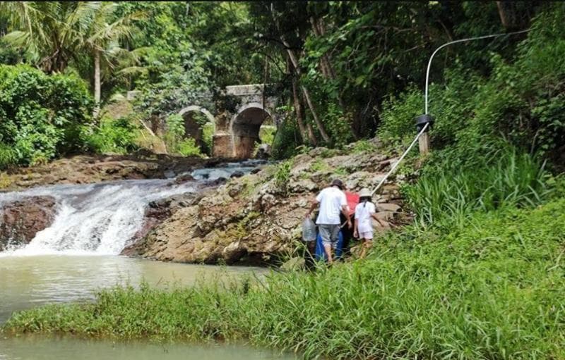 Mata air Tuk Dungsono di Gunungkidul. (Detik/Iqbal Al Fardi)